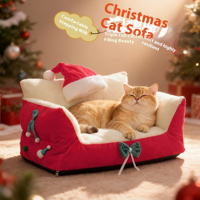 Cat Nest Winter Warm Removable Washable Plus-sized Four Seasons