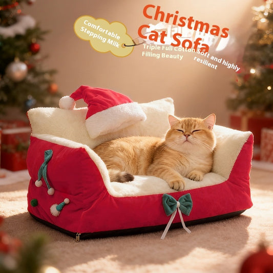 Cat Nest Winter Warm Removable Washable Plus-sized Four Seasons