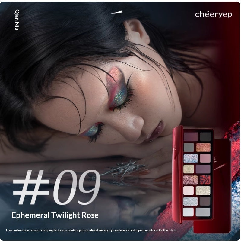 Original Qianyan (Douyin Make up) 16-colors Eyeshadow Palette Matte And Shimmer Finishes For Cosplay
