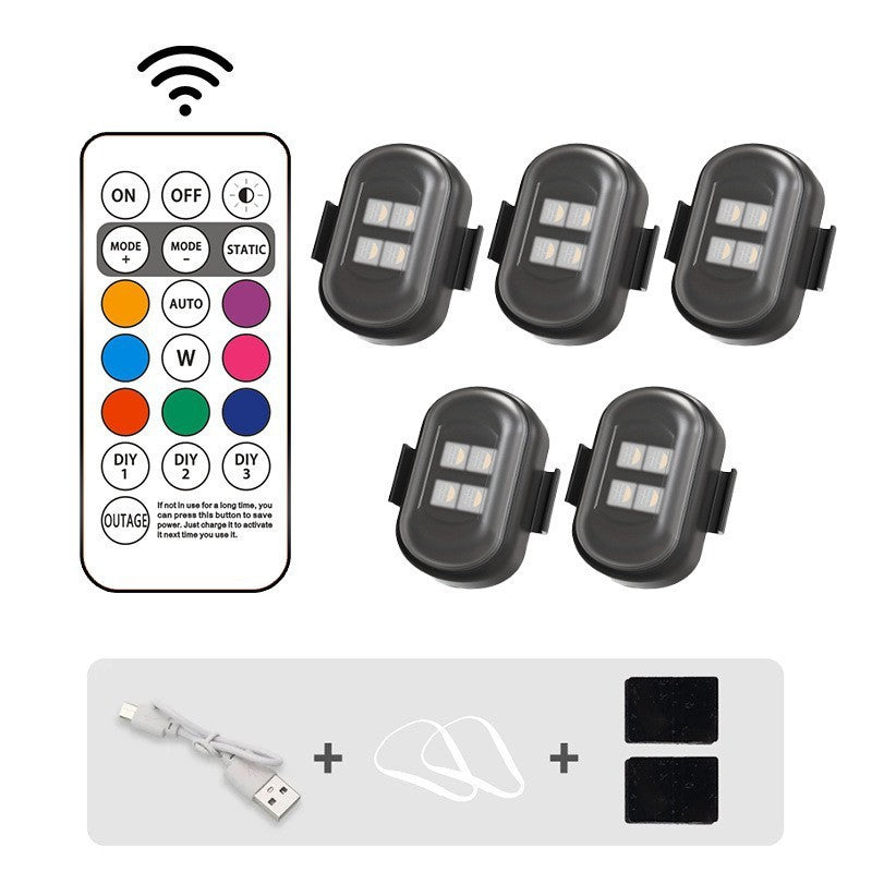 Car & Motorcycle Warning Light Cruise Light Led Wireless Remote Control Strobe Light