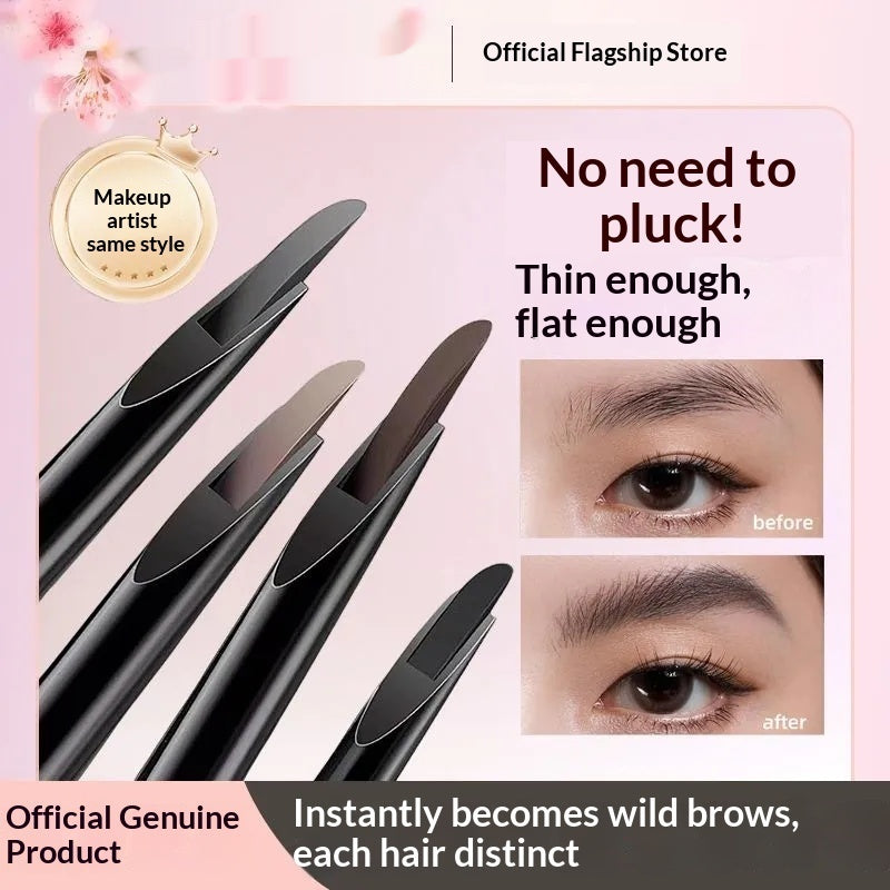 Studio-grade eyebrow Pencil With A Natural Wood Finish Waterproof And Smudge-proof
