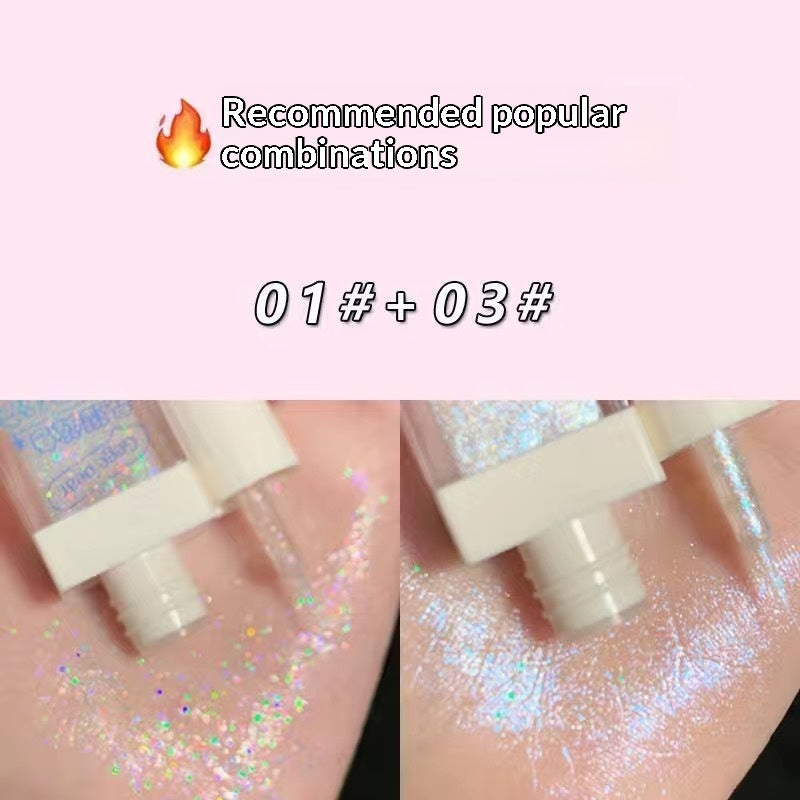 Little Bear Liquid Eyeshadow With Little Bear Glitter And Shimmer Powder