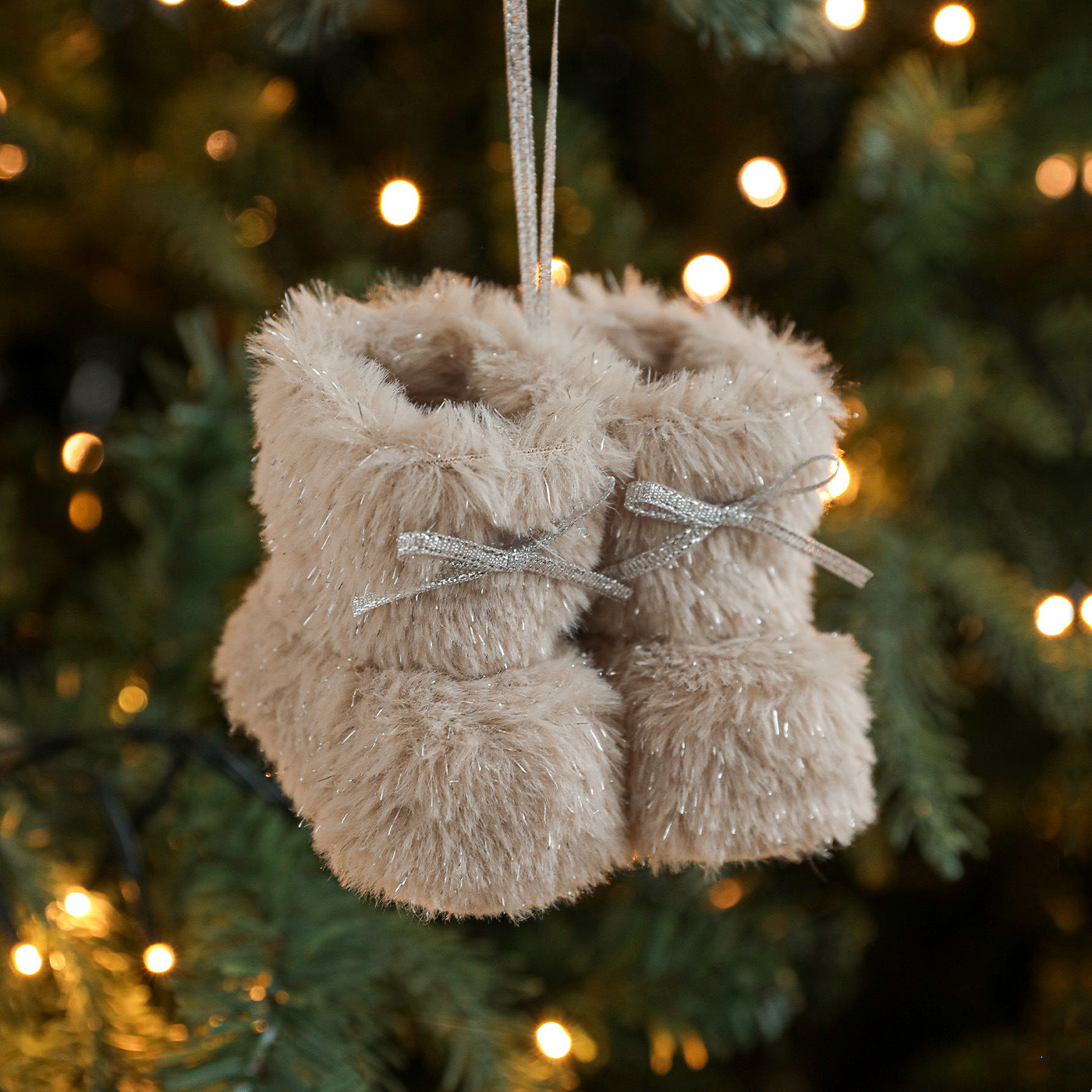 Plush Christmas Small Boots Creative Decoration Christmas Tree Pendant