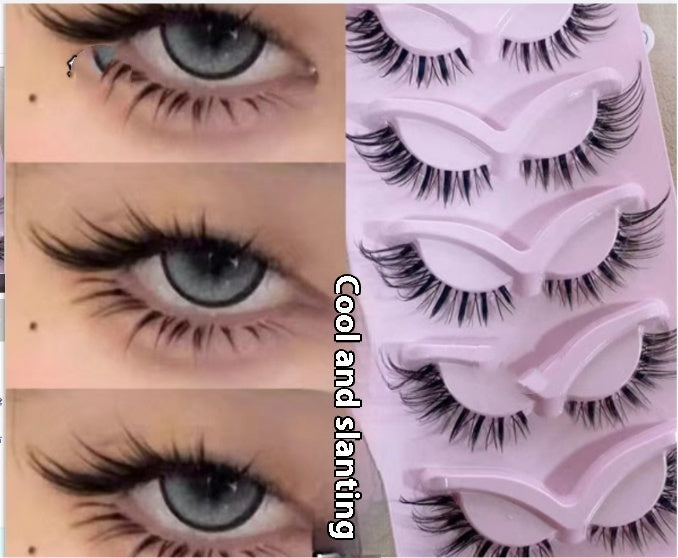 Slanted Cool European And American Smoky Makeup Thick Fox False Eyelashes
