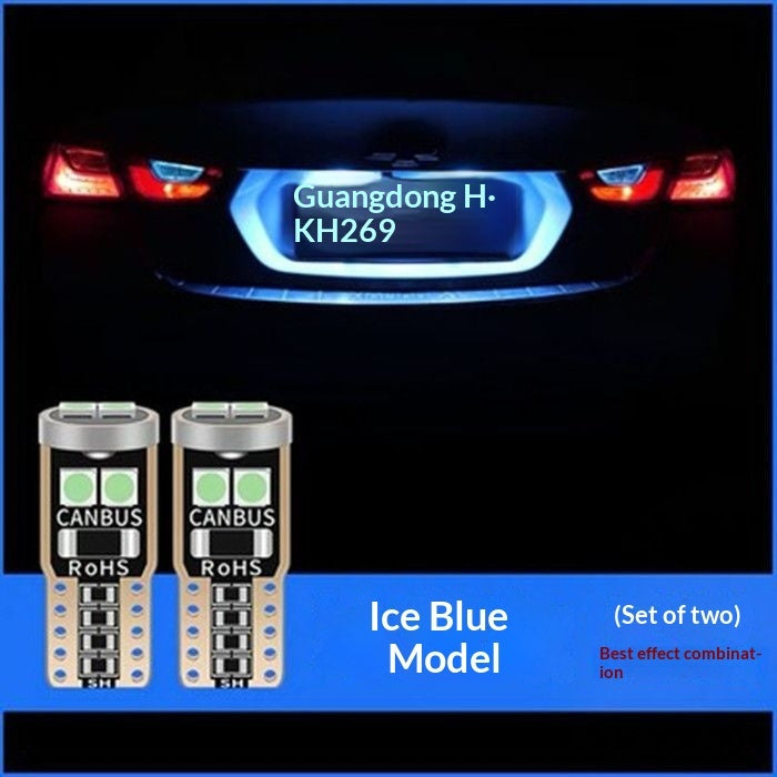 Car LED License Plate Light Upgrade Bright T10 Plate Light