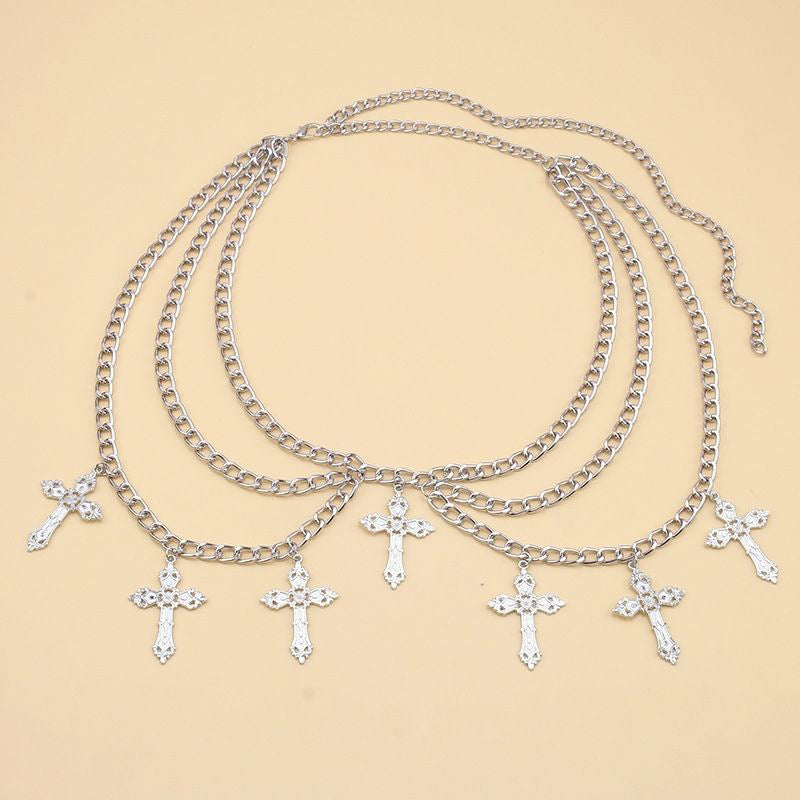 Women's Fashion Cross Waist Chain