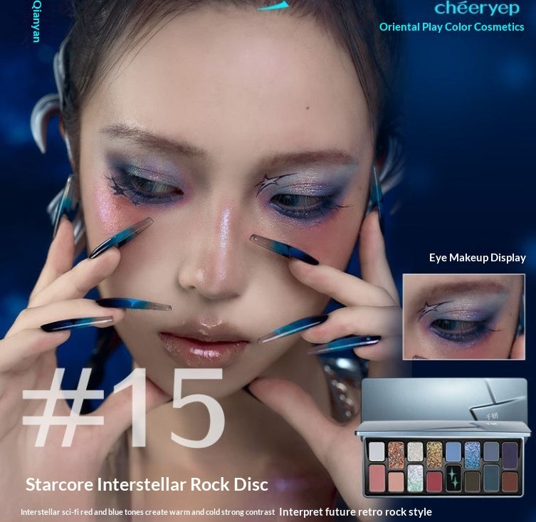 Original Qianyan (Douyin Make up) 16-colors Eyeshadow Palette Matte And Shimmer Finishes For Cosplay