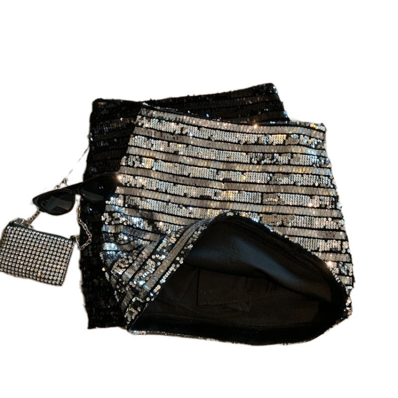 New Women's Chic Sequin Bodycon Skirt