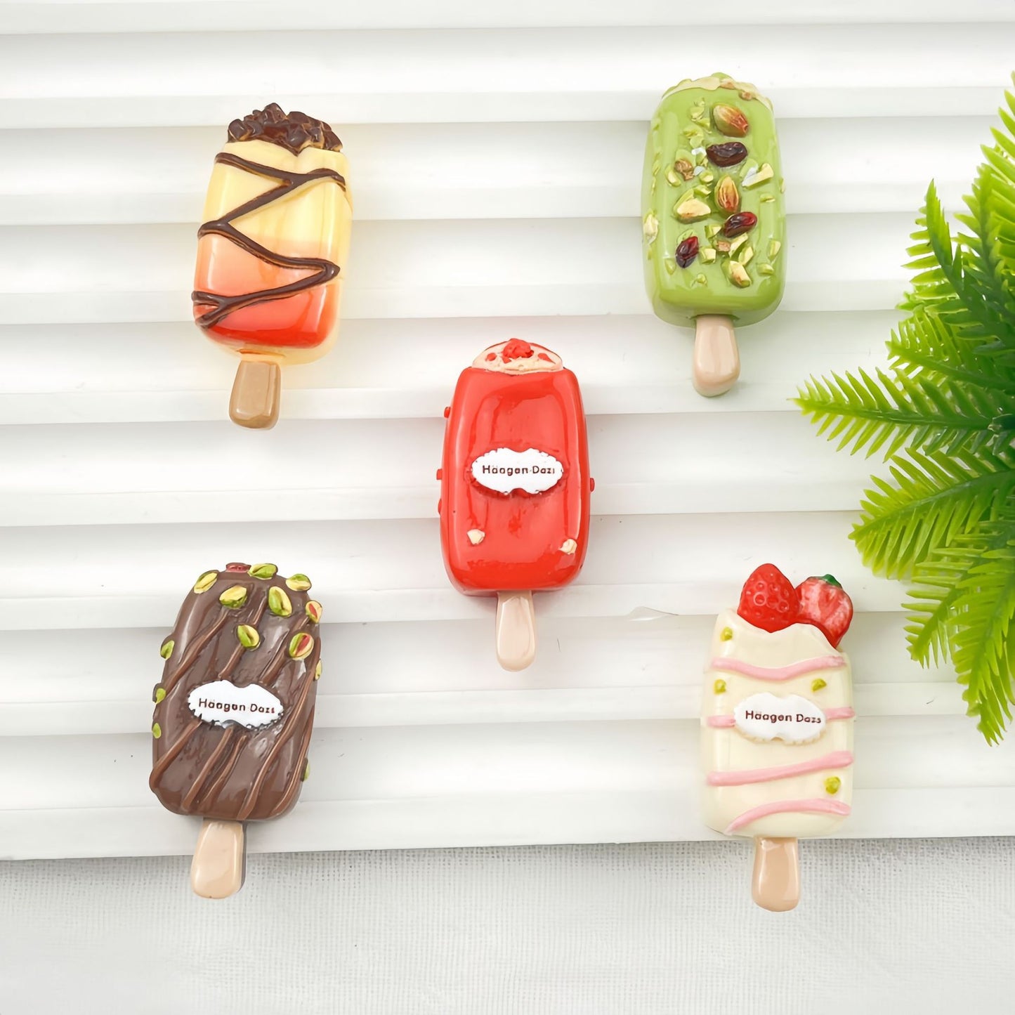 Small Ice Cream Resin Accessories Diy Cream Glue Barrettes Refridgerator Magnets