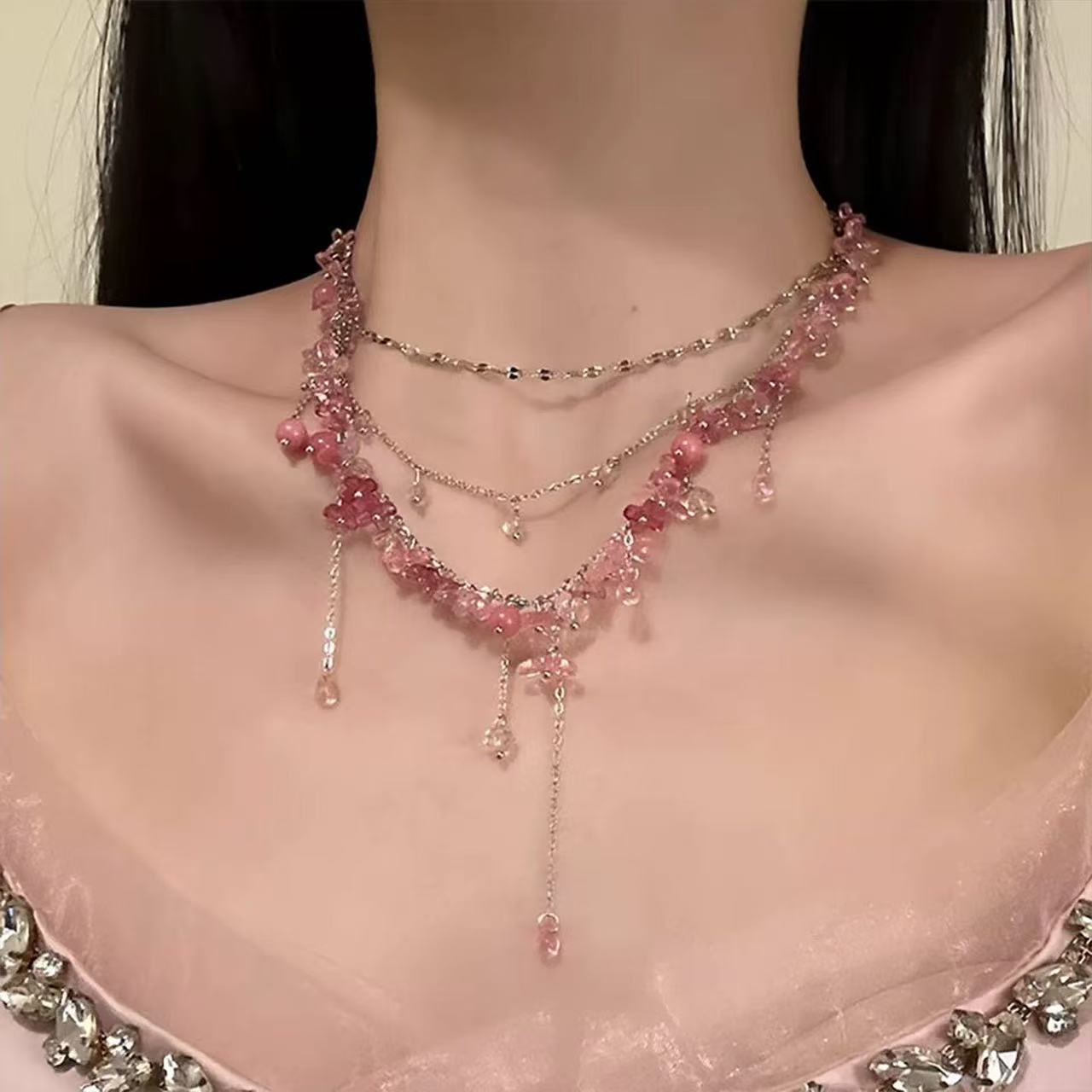 Versatile Flower And Cross Necklace