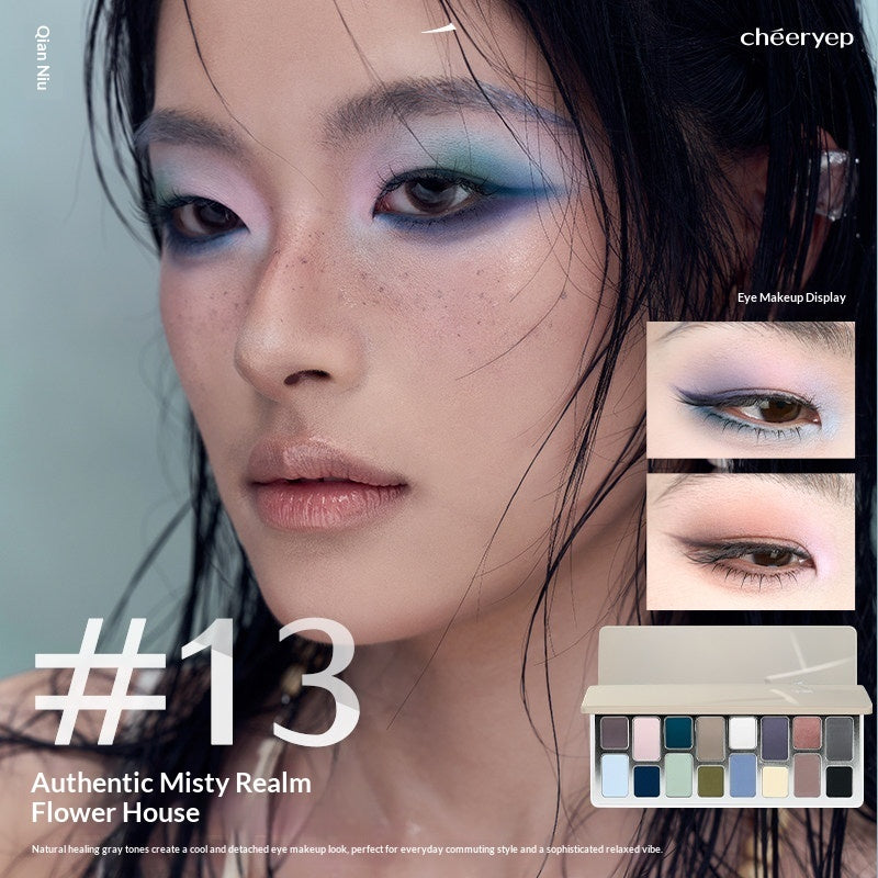 Original Qianyan (Douyin Make up) 16-colors Eyeshadow Palette Matte And Shimmer Finishes For Cosplay
