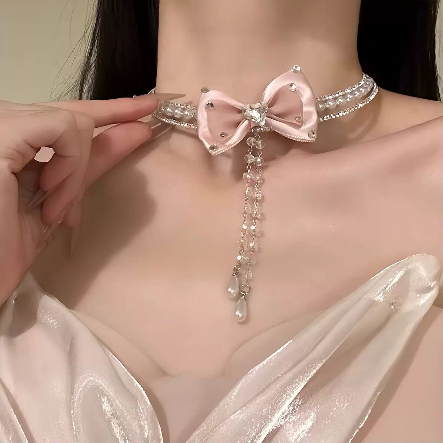 Bow Choker Necklace A Chic Accessory For Young Girls