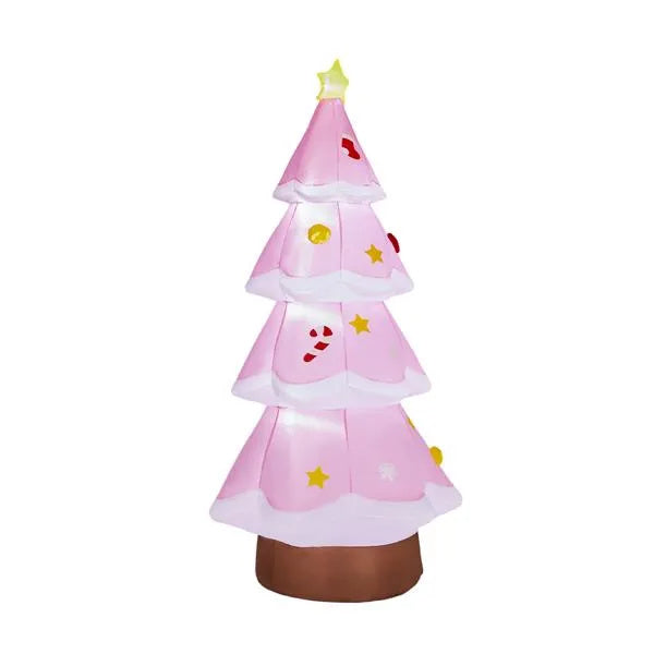 7.2FT Lighted Christmas Inflatable Decoration, Inflatable Christmas Tree, Funny Blow Up Yard Decorations With Built-in LED Lights For Holiday Party Front Yard Lawn Garden Decor