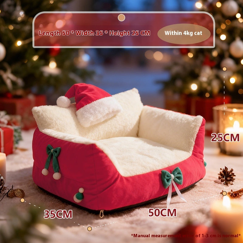 Cat Nest Winter Warm Removable Washable Plus-sized Four Seasons