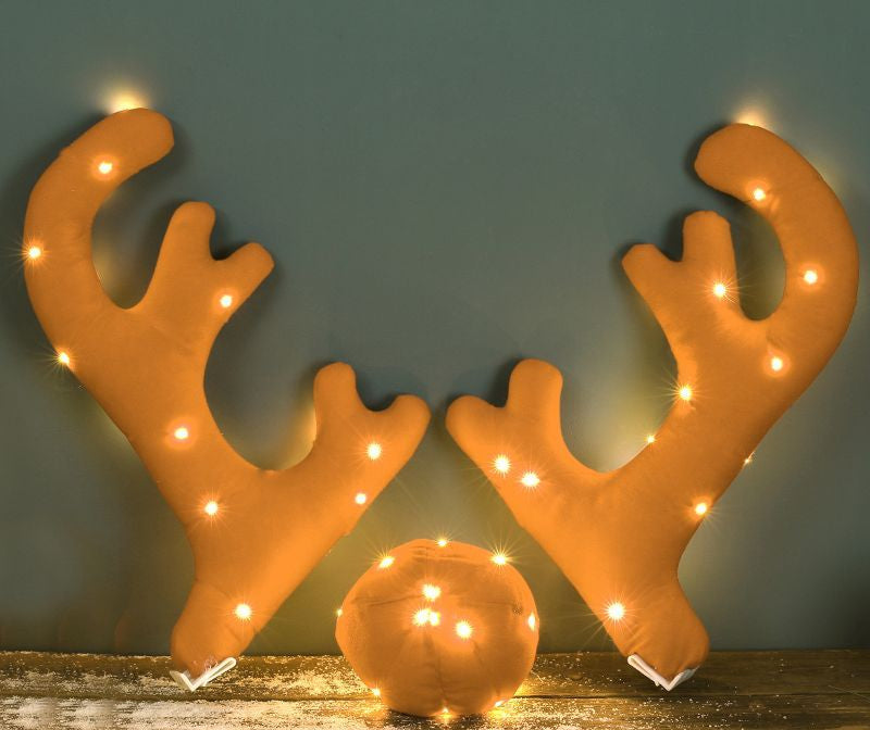 Christmas Deer Antlers 4S Store Exhibition Car Decoration