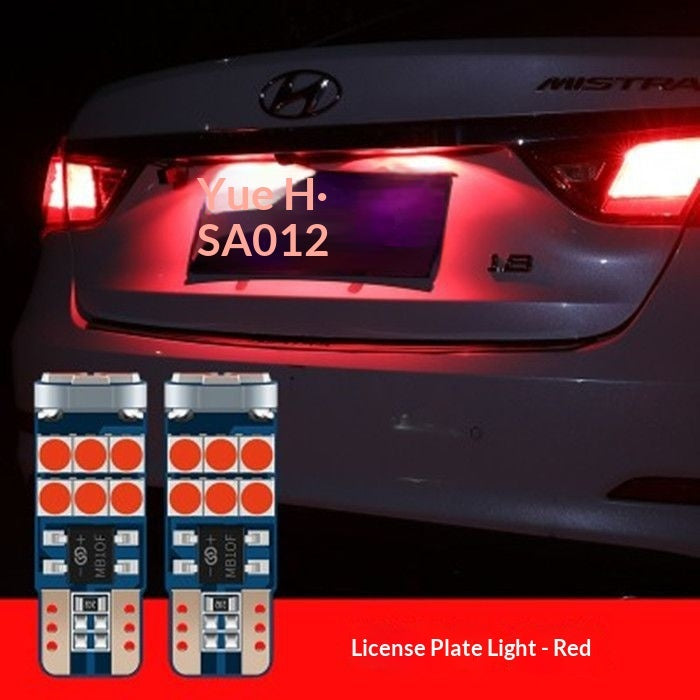 Car LED License Plate Light Upgrade Bright T10 Plate Light