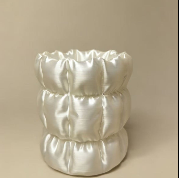 Light-luxury Cosmetic Organizer Set With Bow Accents