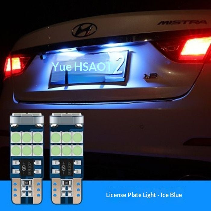 Car LED License Plate Light Upgrade Bright T10 Plate Light