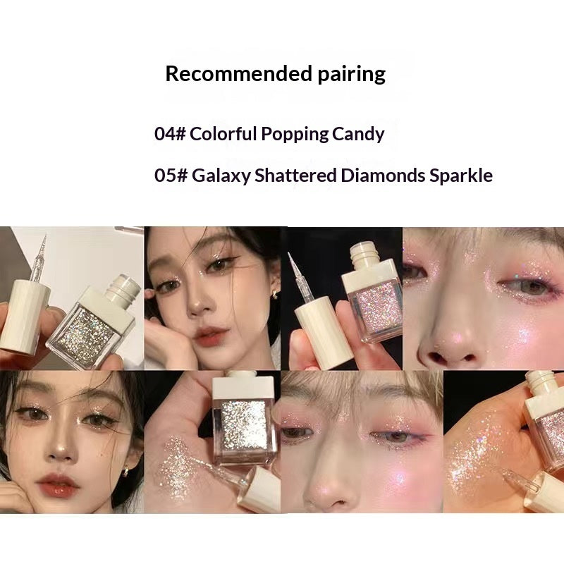 Little Bear Liquid Eyeshadow With Little Bear Glitter And Shimmer Powder