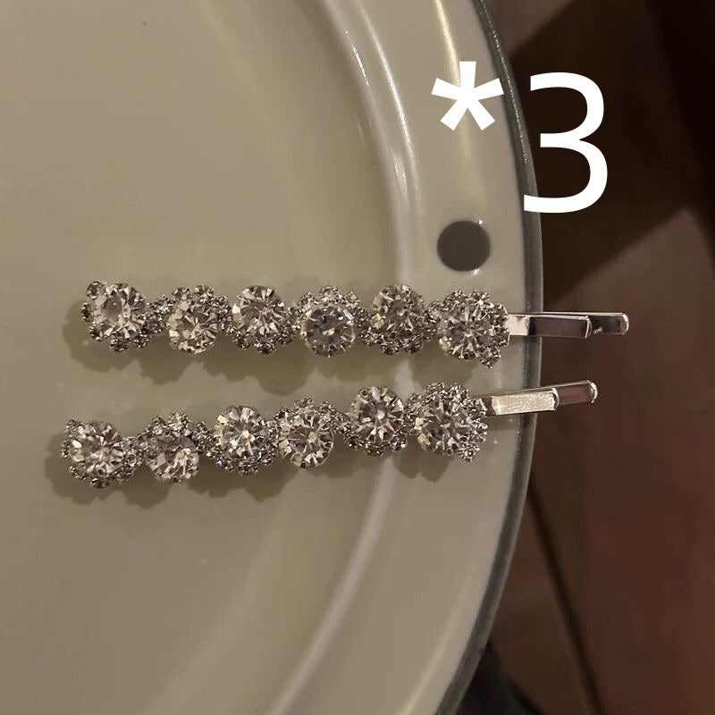 Bang Side Clip Crystal Rhinestone Sweet Cool Fairy Temperamental Side Clip