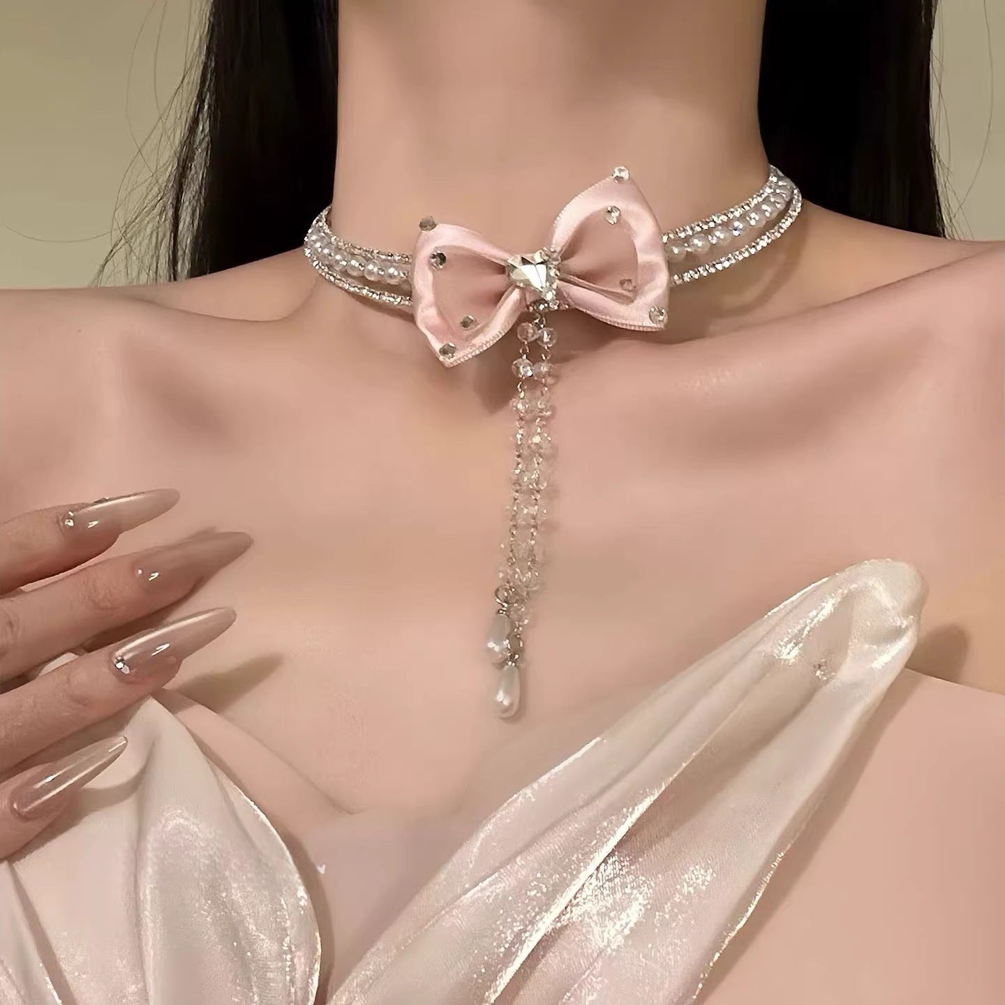 Bow Choker Necklace A Chic Accessory For Young Girls