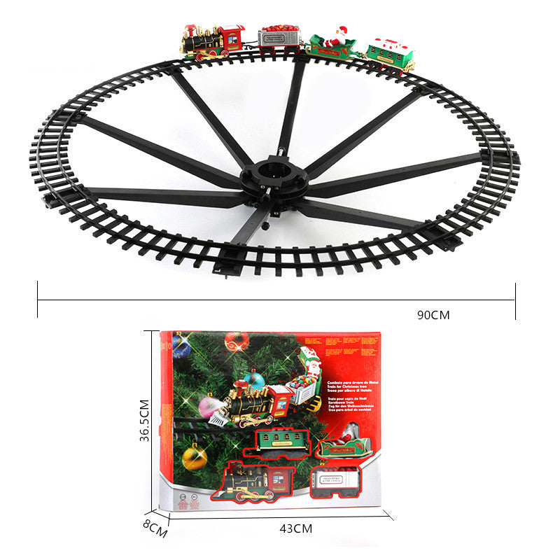Electric Acousto-optic Suspension Christmas Rail Car