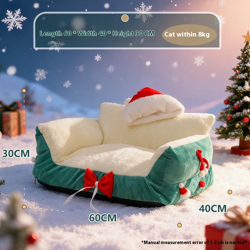 Cat Nest Winter Warm Removable Washable Plus-sized Four Seasons