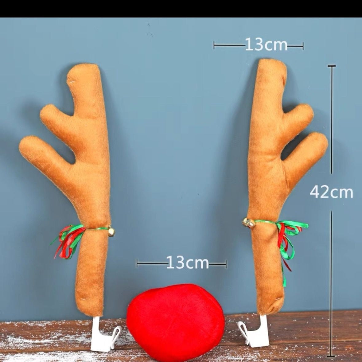 Christmas Deer Antlers 4S Store Exhibition Car Decoration