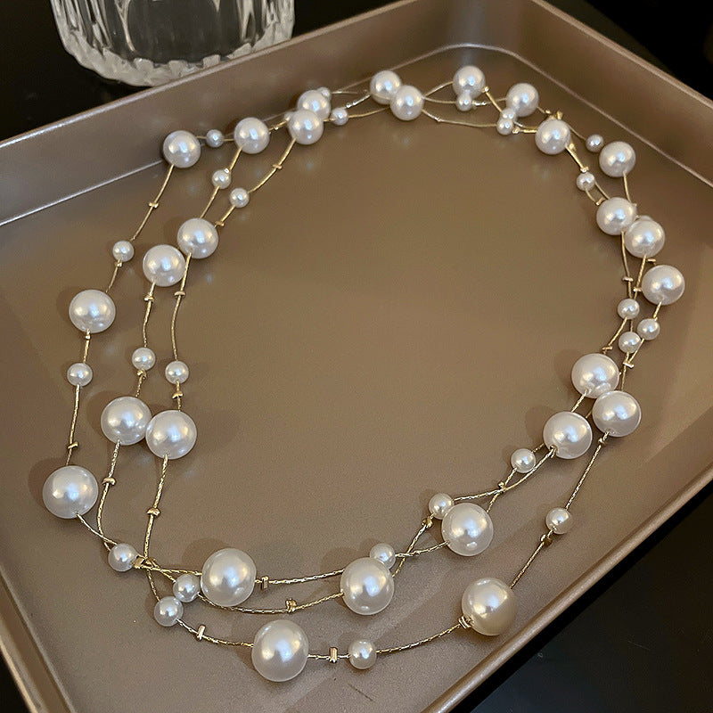 Temperament, Court Style, Minority Design, Collarbone Chain, Delicate And Gentle Sweater Chain