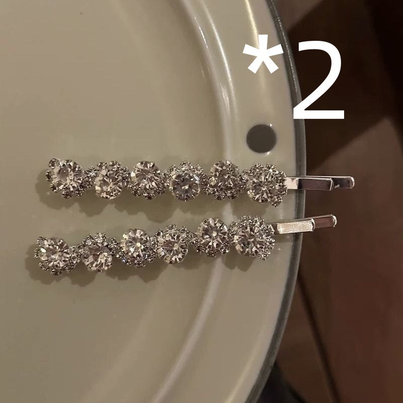 Bang Side Clip Crystal Rhinestone Sweet Cool Fairy Temperamental Side Clip