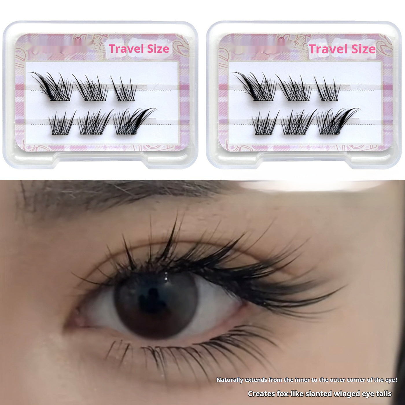 Fox Style Glue Free False Eyelashes Fly Diagonally Thick And Curled Naturally