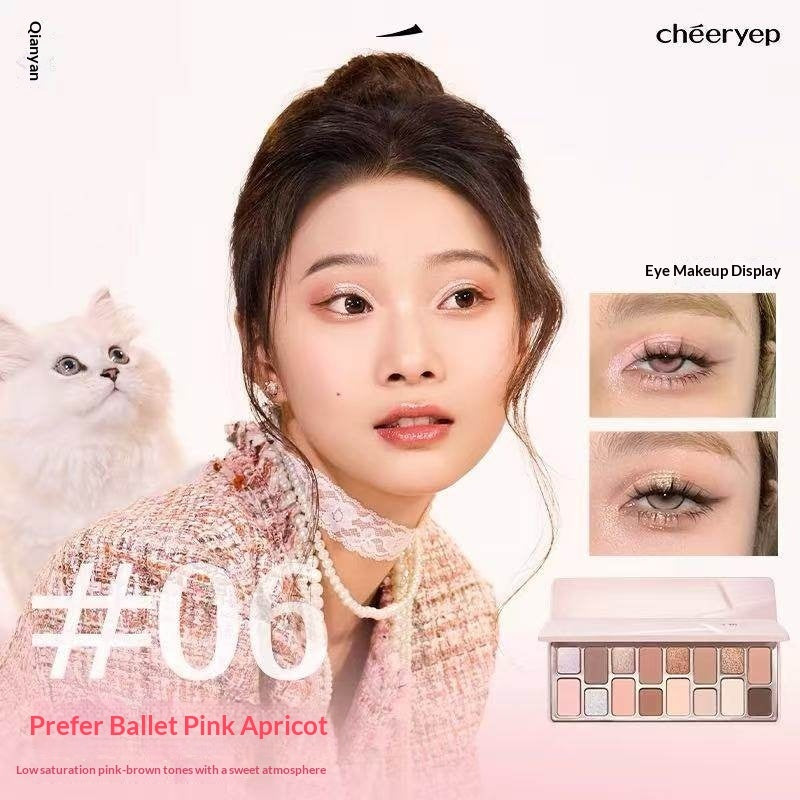 Original Qianyan (Douyin Make up) 16-colors Eyeshadow Palette Matte And Shimmer Finishes For Cosplay