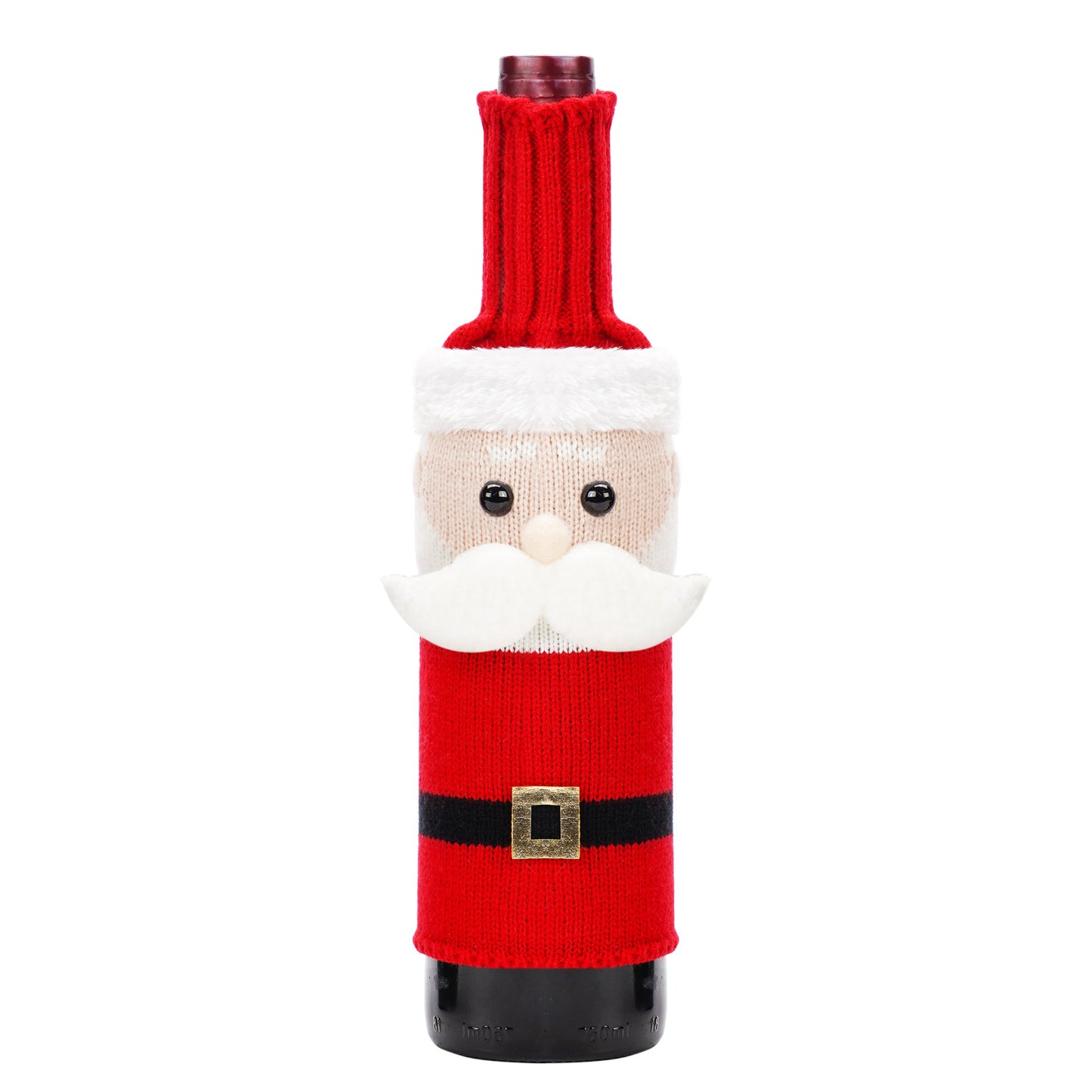 Christmas Decorations Old Man Snowman Bottle Cover Knitted