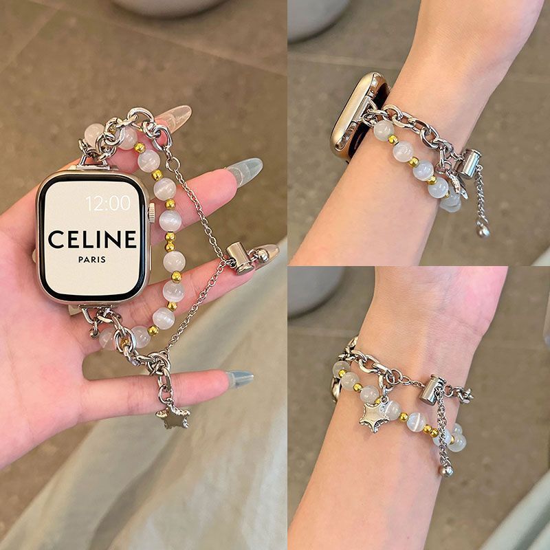 IWatchS10Ultra8 Generation 976543 Watch Band Classic Style Opal Chain Female