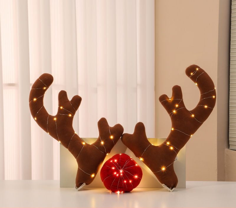 Christmas Deer Antlers 4S Store Exhibition Car Decoration