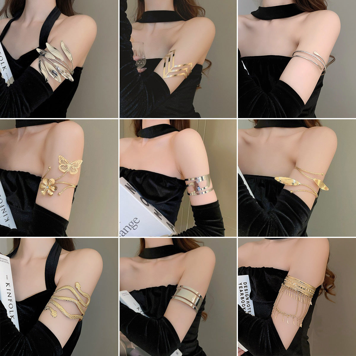 Women's Open Arm All-match Exaggerated Bracelet