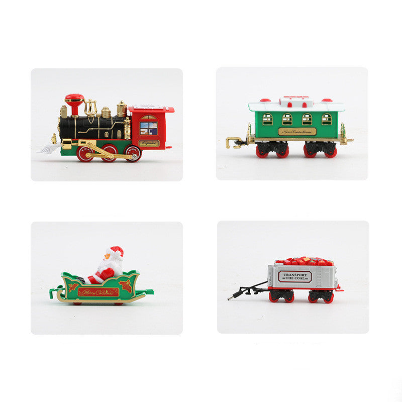 Electric Acousto-optic Suspension Christmas Rail Car