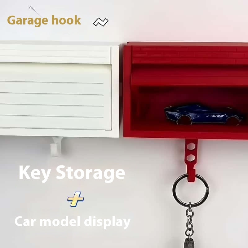 Solid Color Simple Wall-mounted Garage Key Hook Pendant