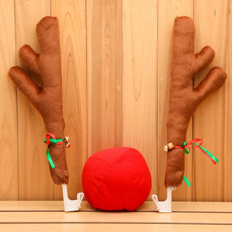 Christmas Deer Antlers 4S Store Exhibition Car Decoration