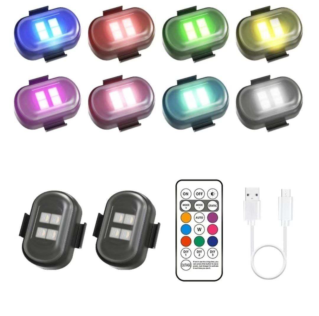 Car & Motorcycle Warning Light Cruise Light Led Wireless Remote Control Strobe Light