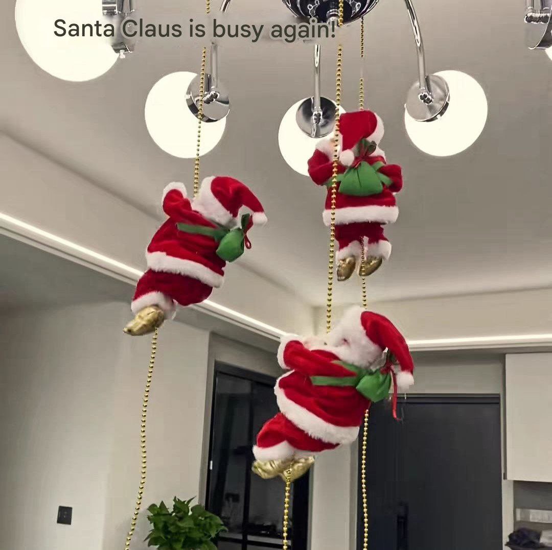Santa Claus Climb Doll Toys Decorations