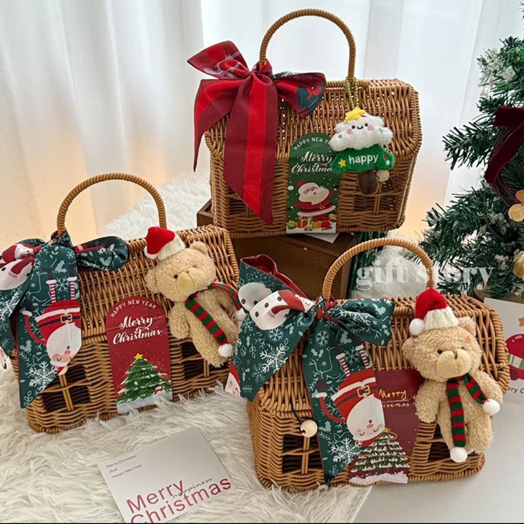 Practical Portable Basket Empty Box Christmas Eve Gift Box